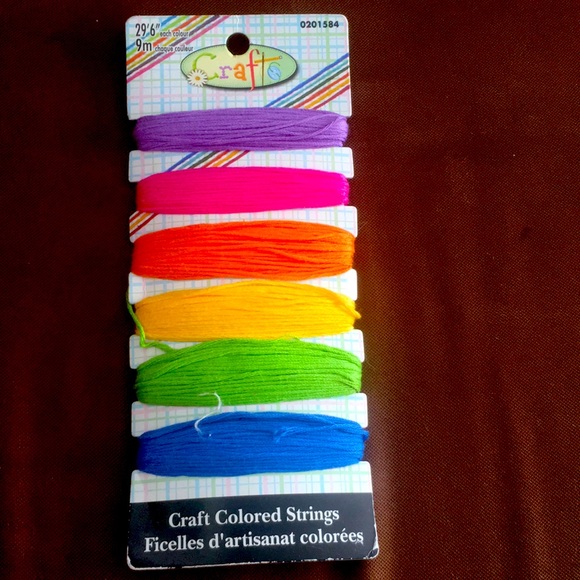 🔥NWOT🔥Multi Purpose Craft Colored Strings 29’6” Each Colour - Picture 2 of 3